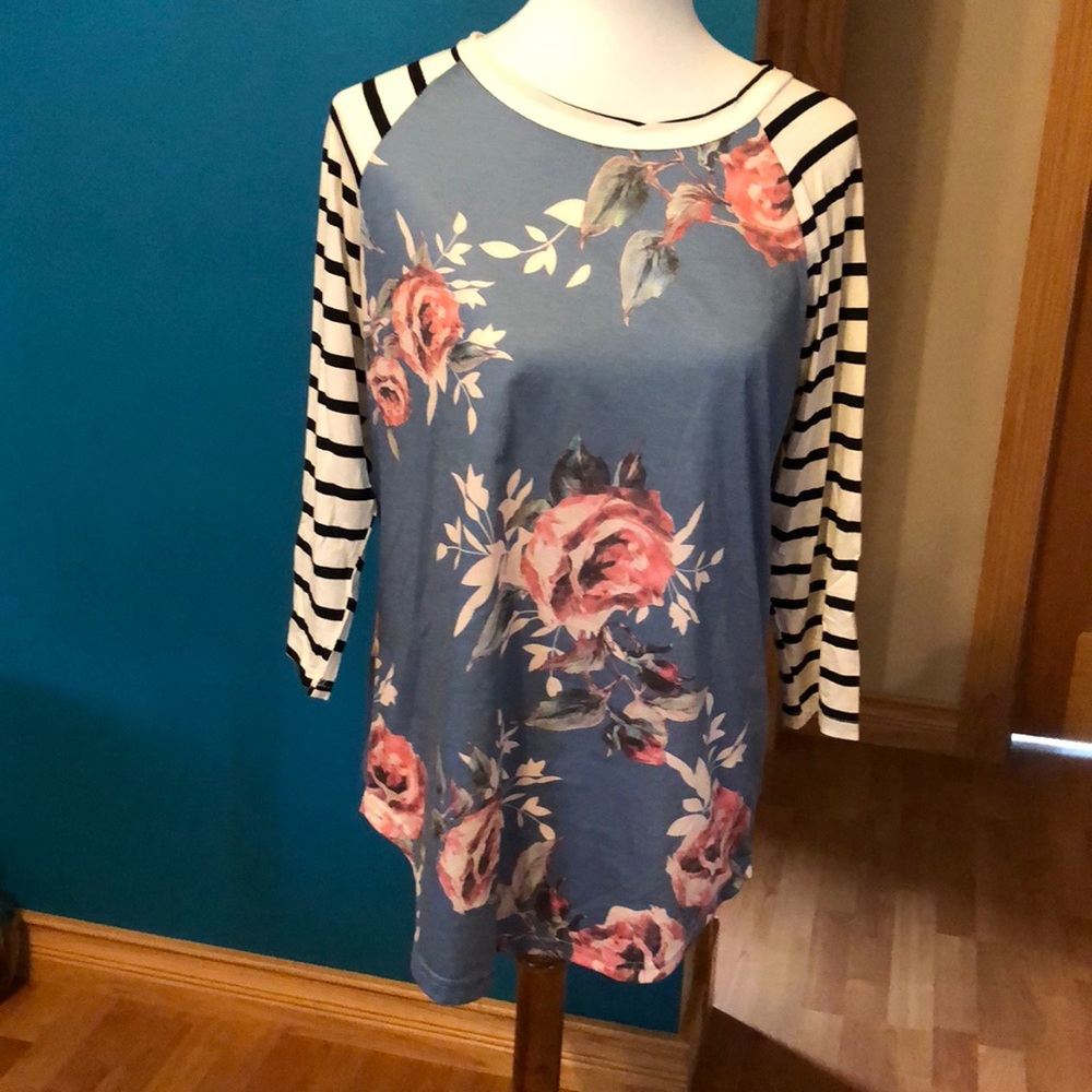 Xl Tickled Teal knit top